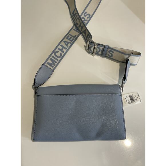Michael Kors Jet Set Crossbody Wallet Bag – Sky Blue – NWT – Leather - Picture 9 of 11